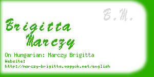 brigitta marczy business card